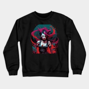 Beautiful metal women Crewneck Sweatshirt